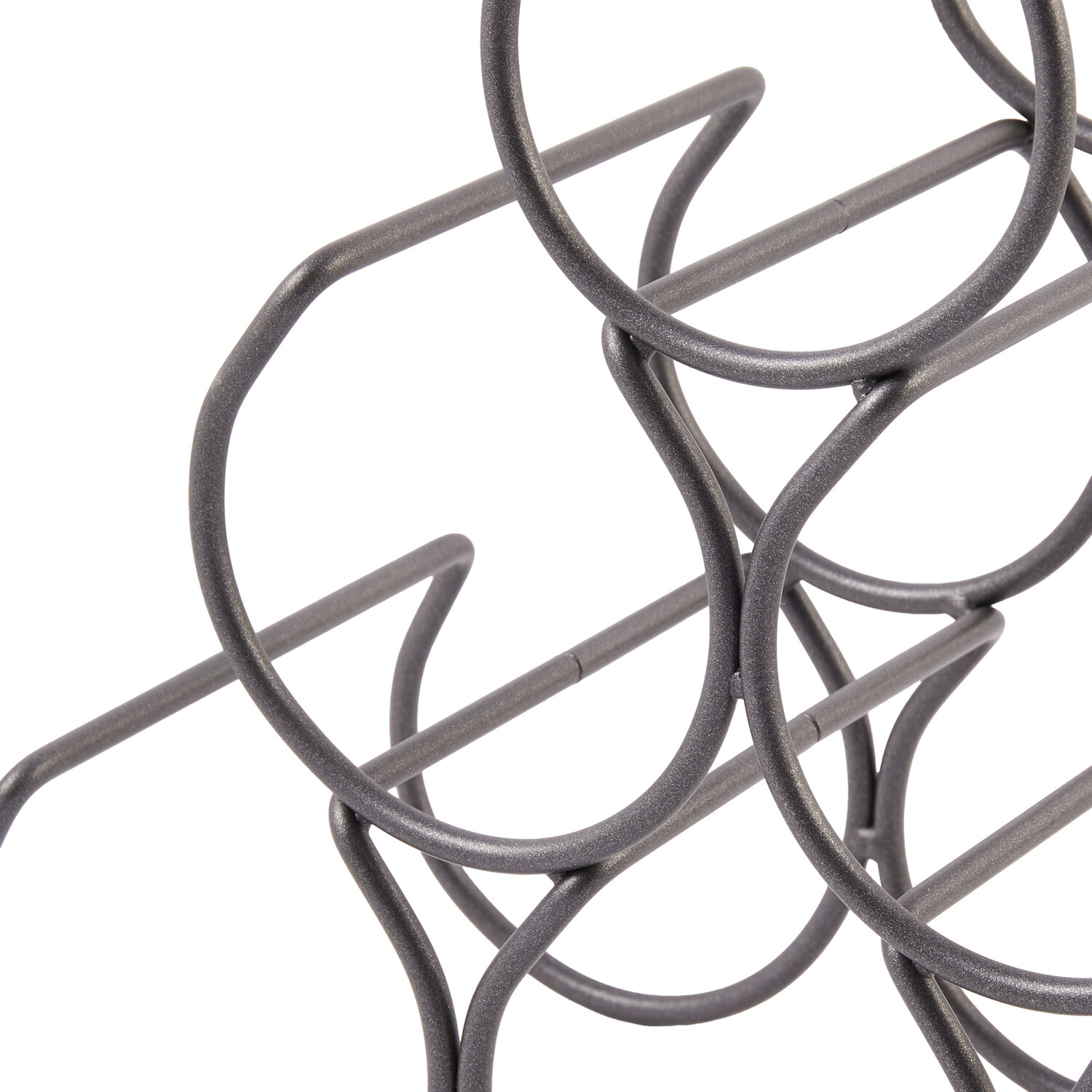 Kitchen Master 6 Bottle Wine Rack - Graphite Image 3