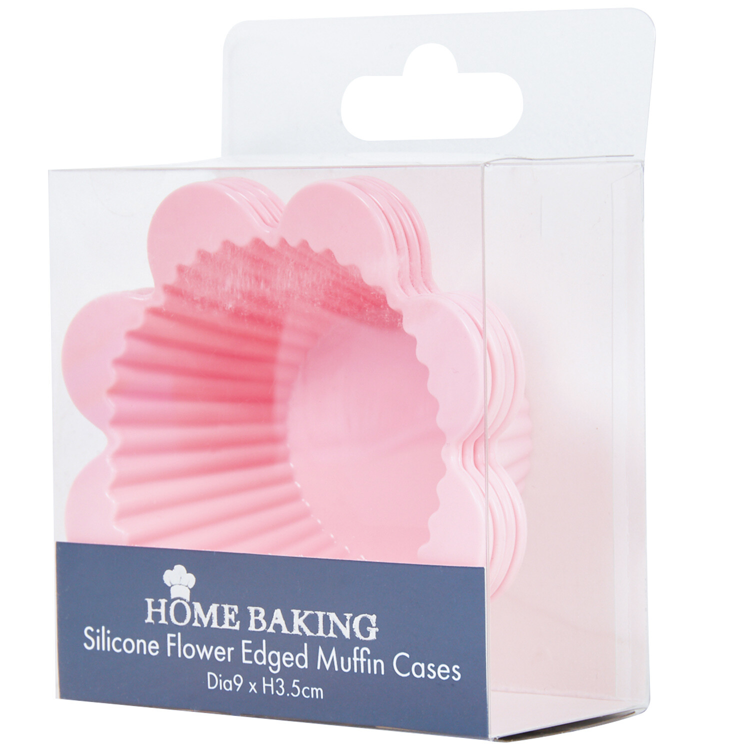 Set of 4 Silicone Flower Baking Moulds - Pink Image 2