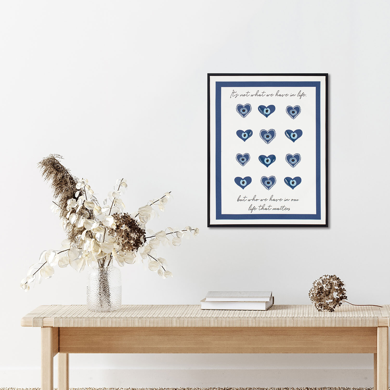 Evil Eye Life Motto Framed Art - Multicolour Image 5