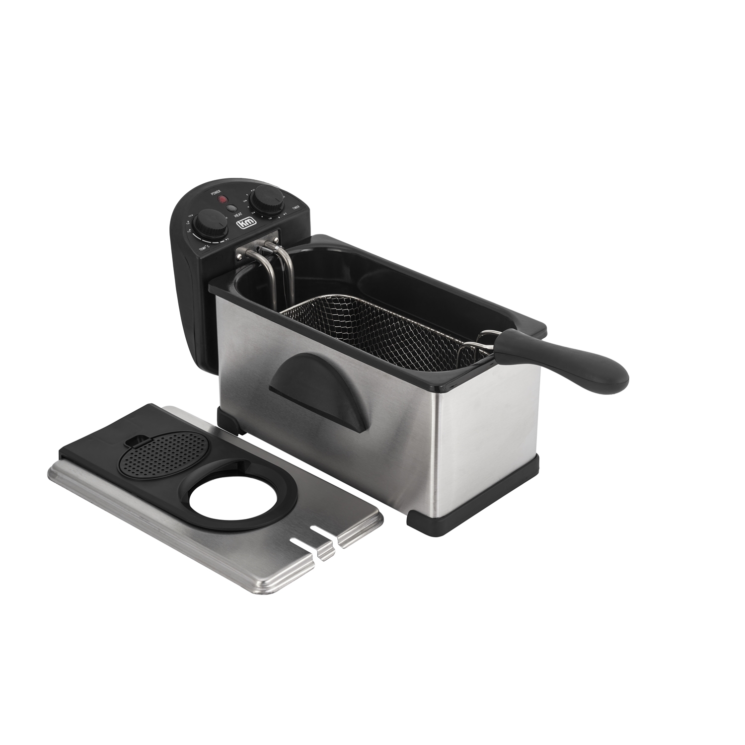 Kitchen Master Black 3L Deep Fryer with Timer Image 3