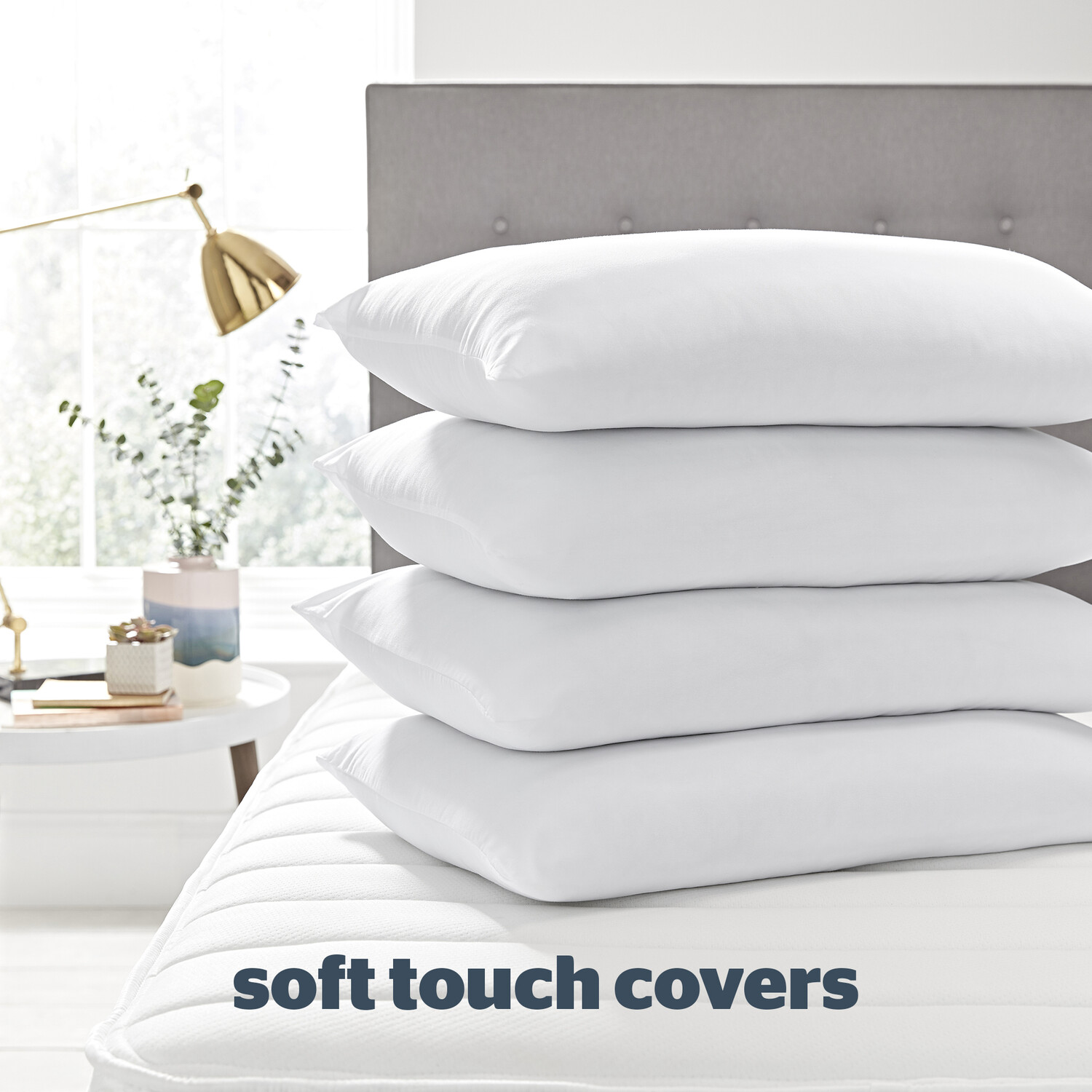 Silentnight White Bounceback Pillows 4 Pack Image 4