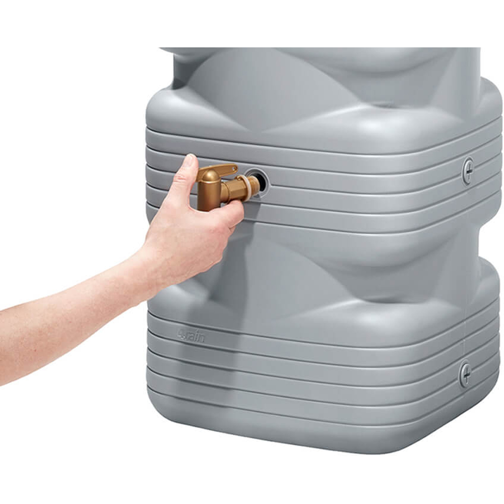 Garantia Quadro Aqua-Quick Concrete Grey Wall Tank Water Butt 270L Image 3
