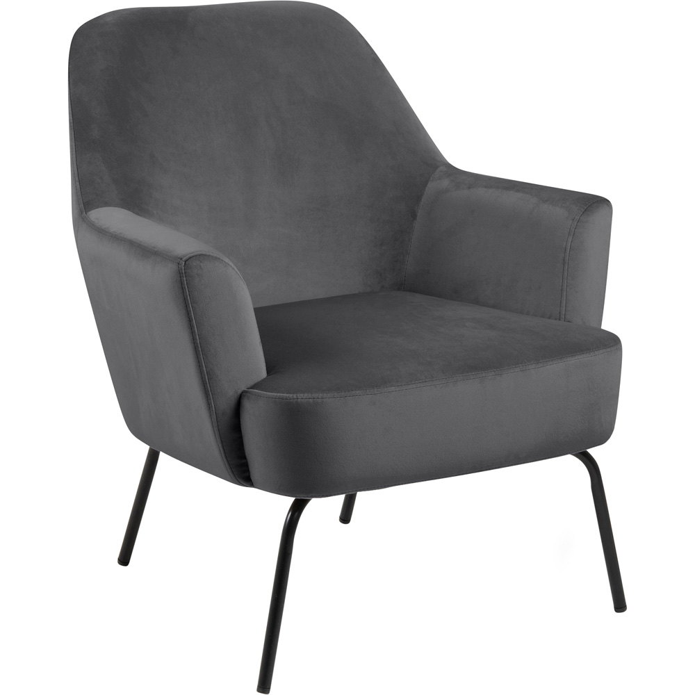 Furniture To Go Melissa Dark Grey Lounge Chair Image 2