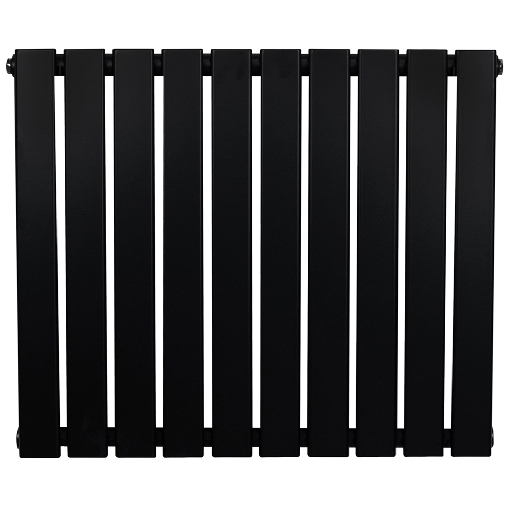 MonsterShop 2168 BTU Black Flat Single Column Radiator 600 x 700mm Image 3