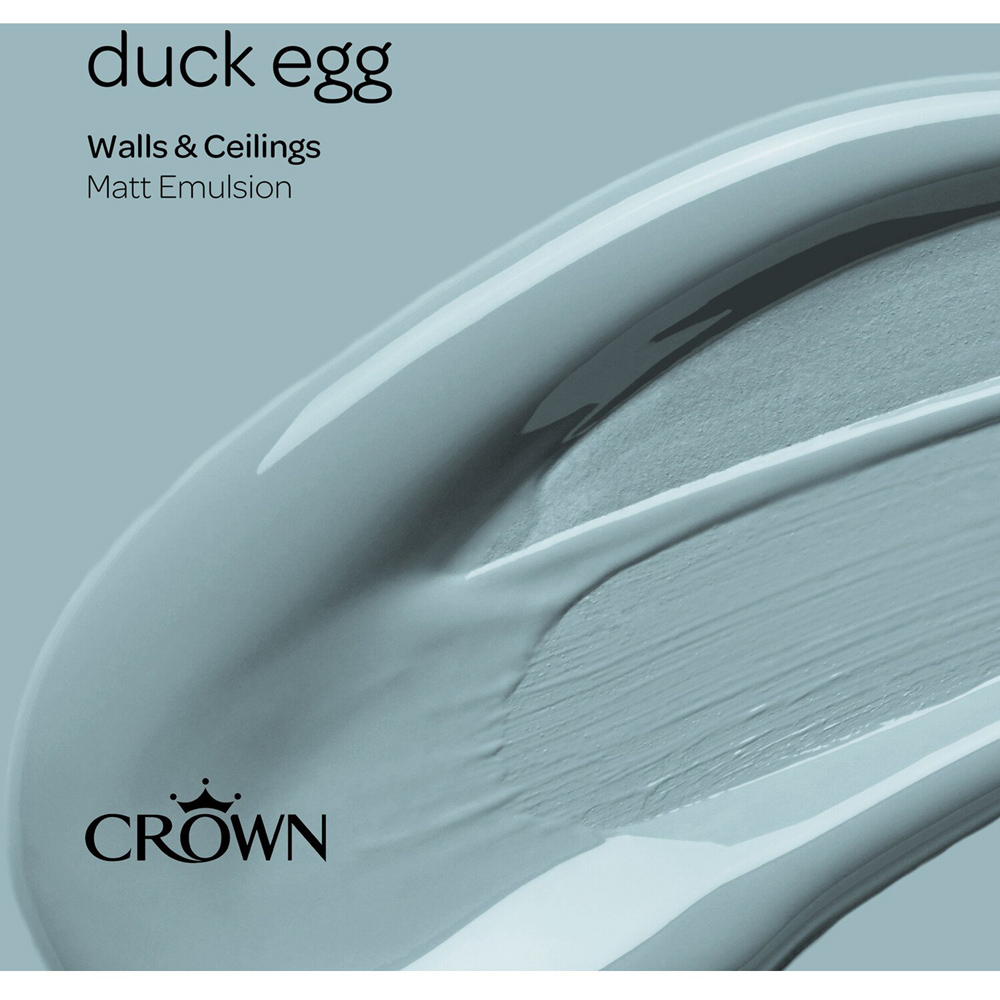Crown Wall & Ceilings Duck Egg Matt Emulsion 2.5L Image 9
