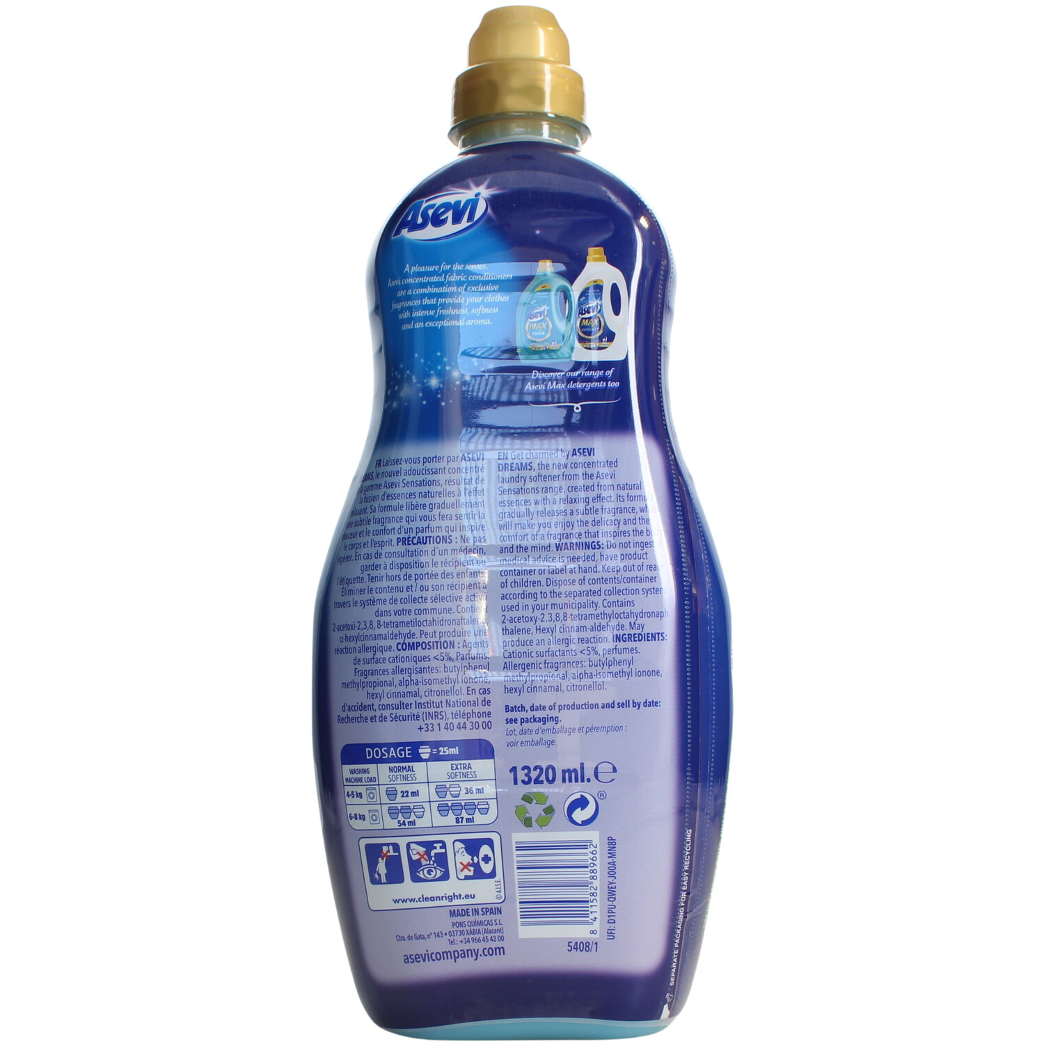 Asevi Sensations Fabric Conditioner Image 3