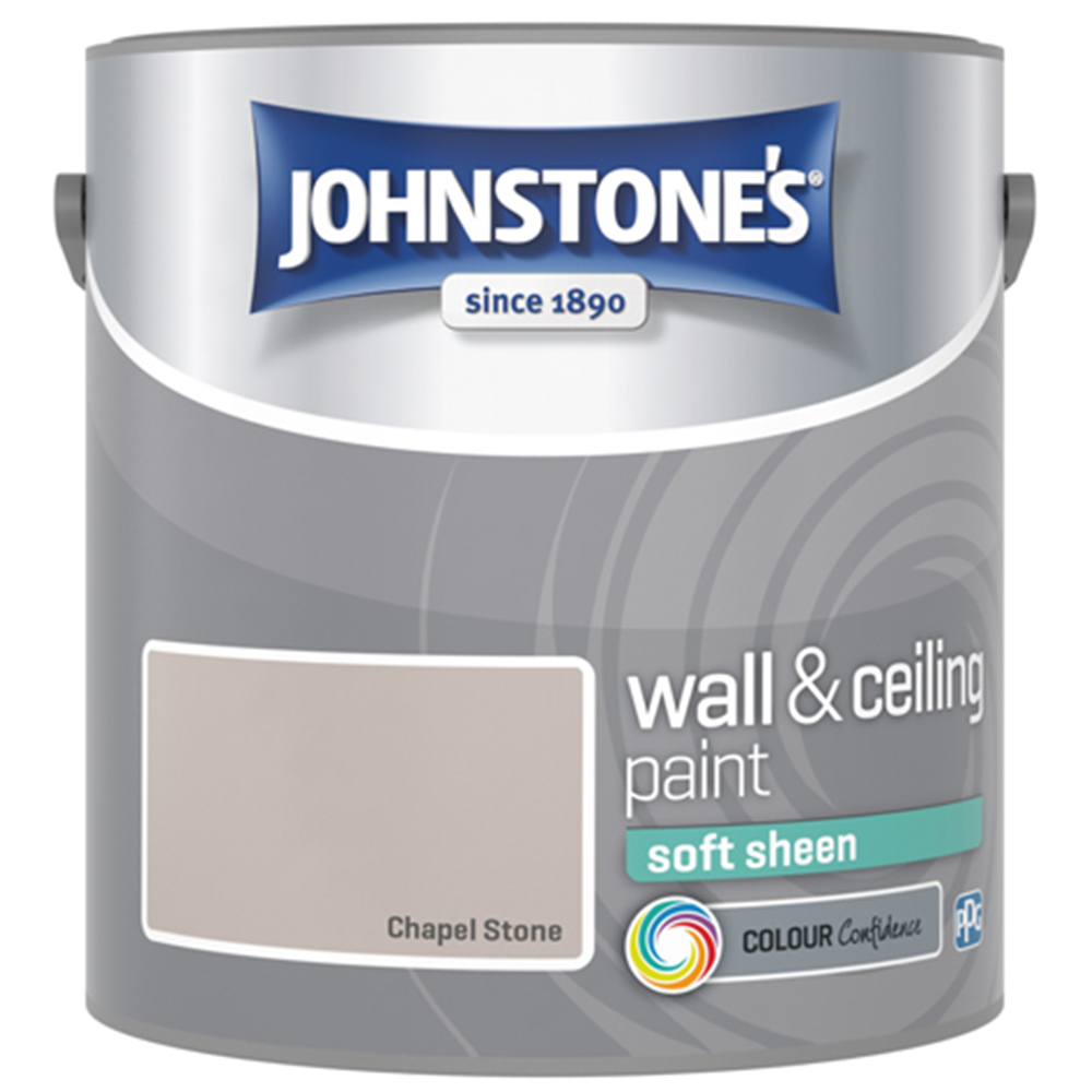Johnstone's Walls & Ceilings Chapel Stone Soft Sheen Paint 2.5L Image 2