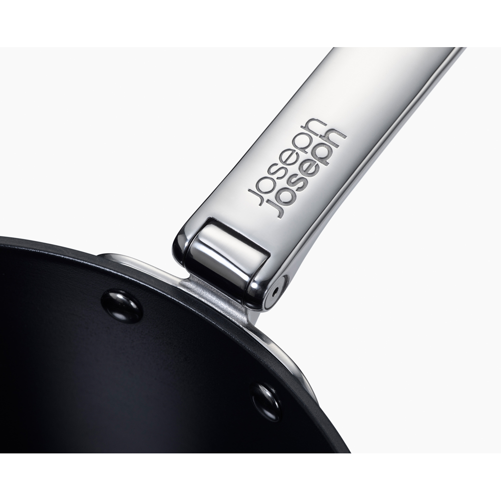 Joseph Joseph Space Blue Ceramic Folding Handle Non-Stick Wok 32cm Image 9