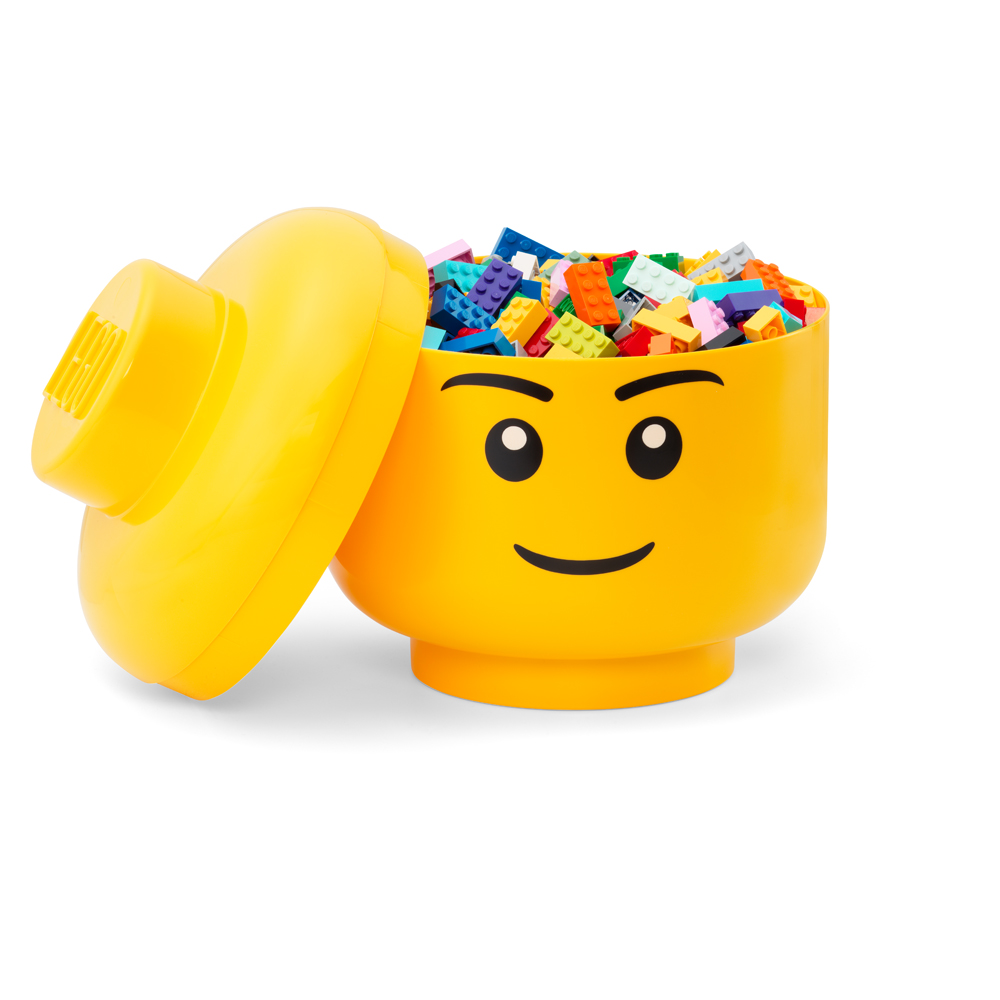 LEGO Set of 2 Boy Face Storage Head Image 4