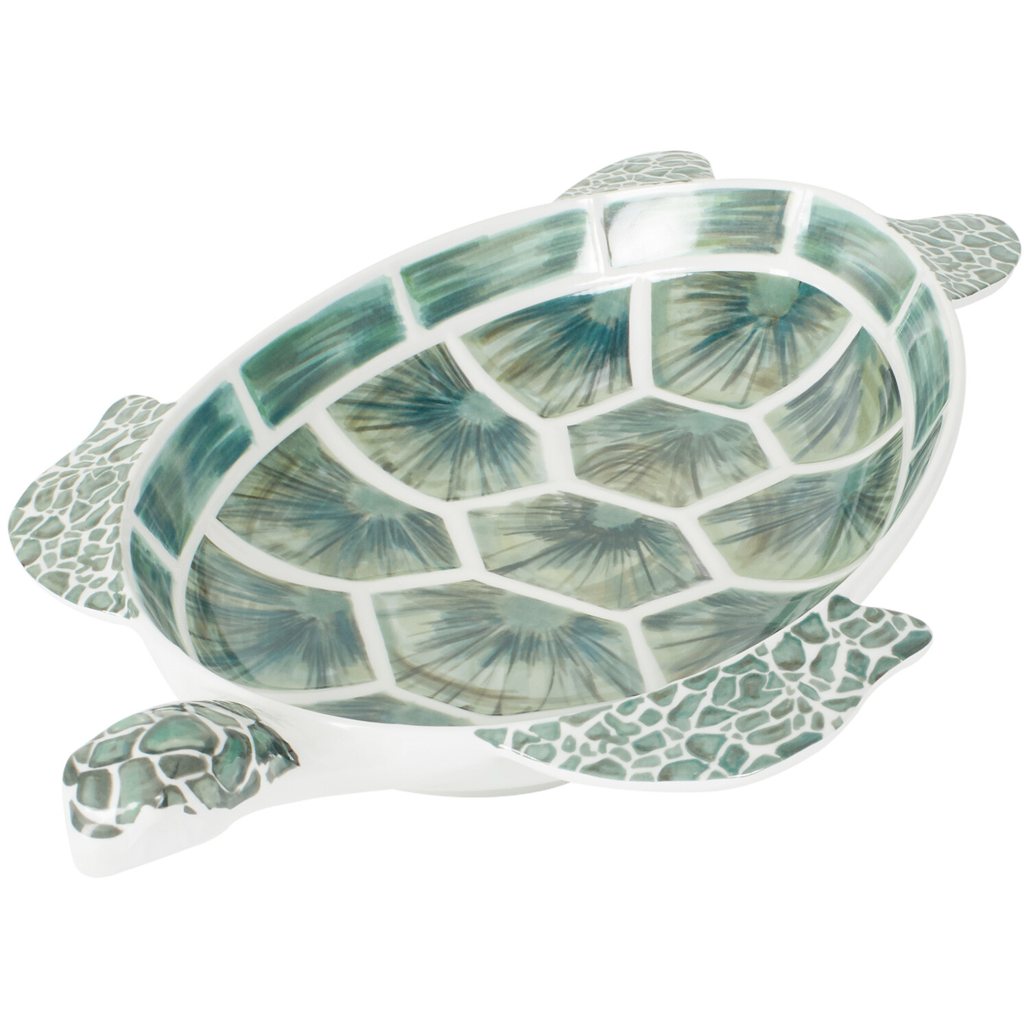 Neptune Melamine Turtle Bowl - Green Image 3