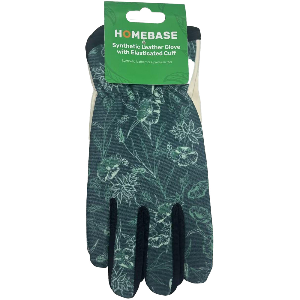 Glove with Elasticated Cuff Blue Image 1