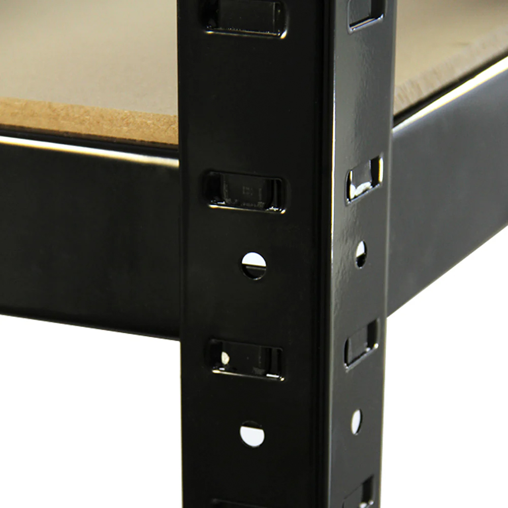 Monster Racking T-Rax Heavy Duty Black Shelving Unit 75cm 4 Pack Image 6