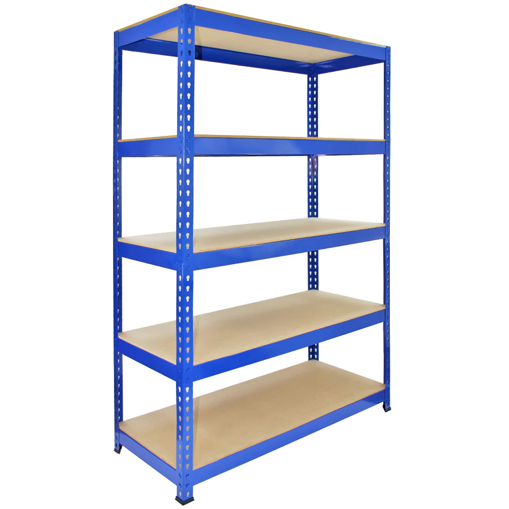 Monster Shop Q-Rax Blue Metal Racking Units 182.5 x 120 x 50cm 5 Pack Image 2