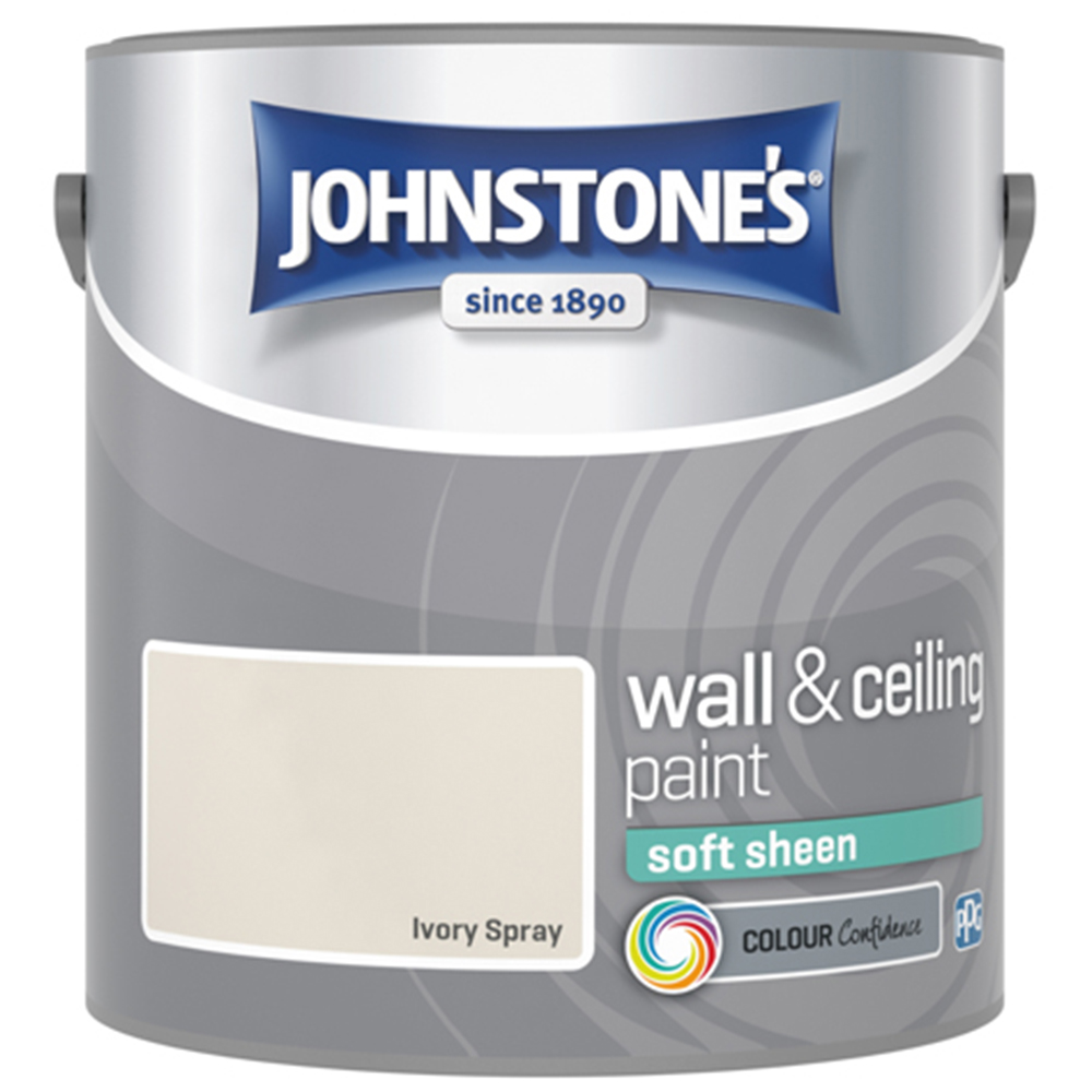 Johnstone's Walls & Ceilings Soft Sheen Ivory Spray Paint 2.5L Image 2