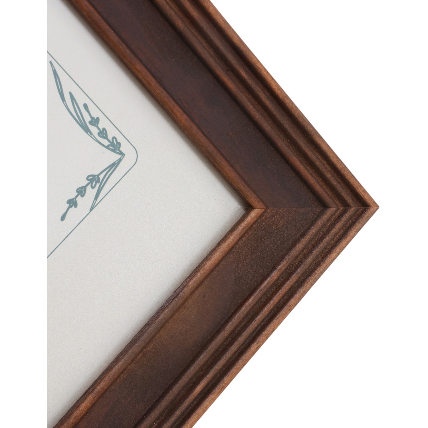 Haldon Wooden Frame Brown 10 x 8in Image 3
