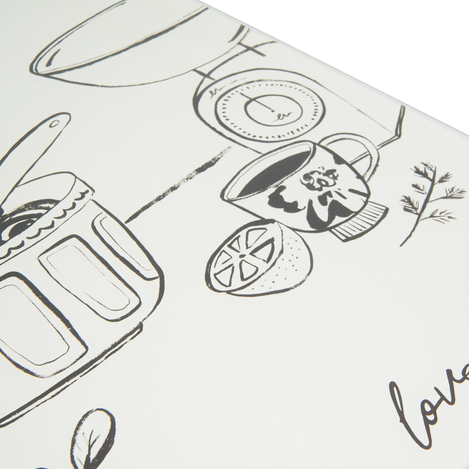 Love to Cook Worktop Saver White Image 3