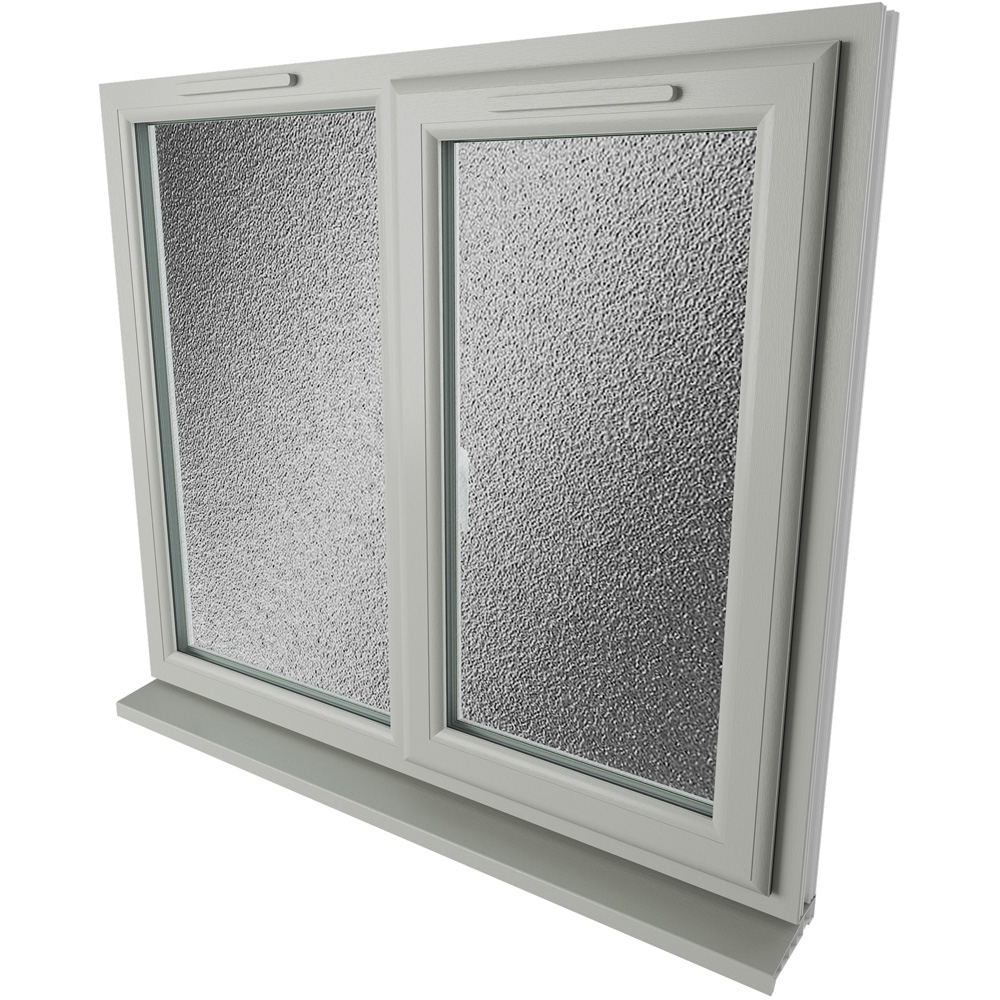 Crystal Agate and White RH Side Hung Next to a Fixed Obscure Triple Glazed Window 1190 x 965mm Image 4