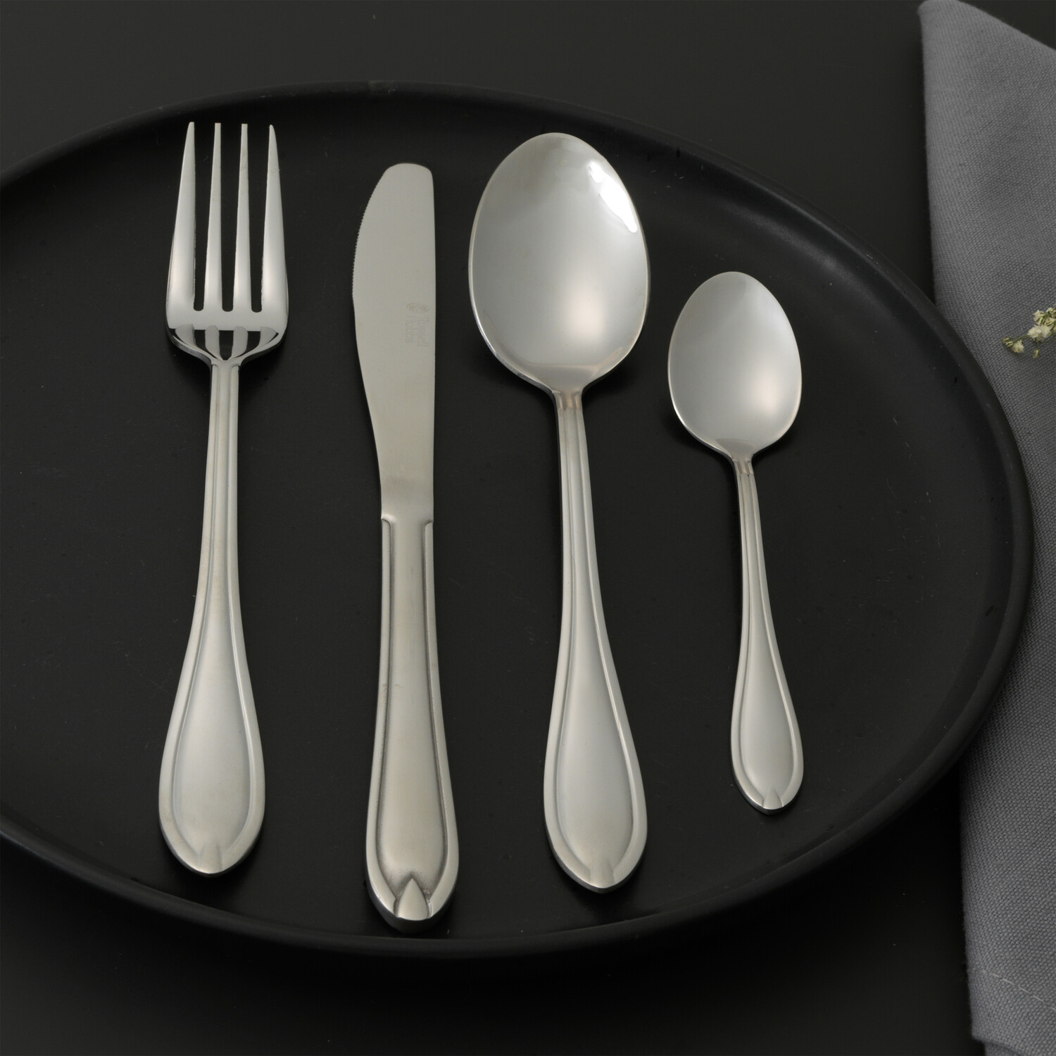 24-Piece Russell Hobbs Marseille Cutlery Set - Chrome Image 9