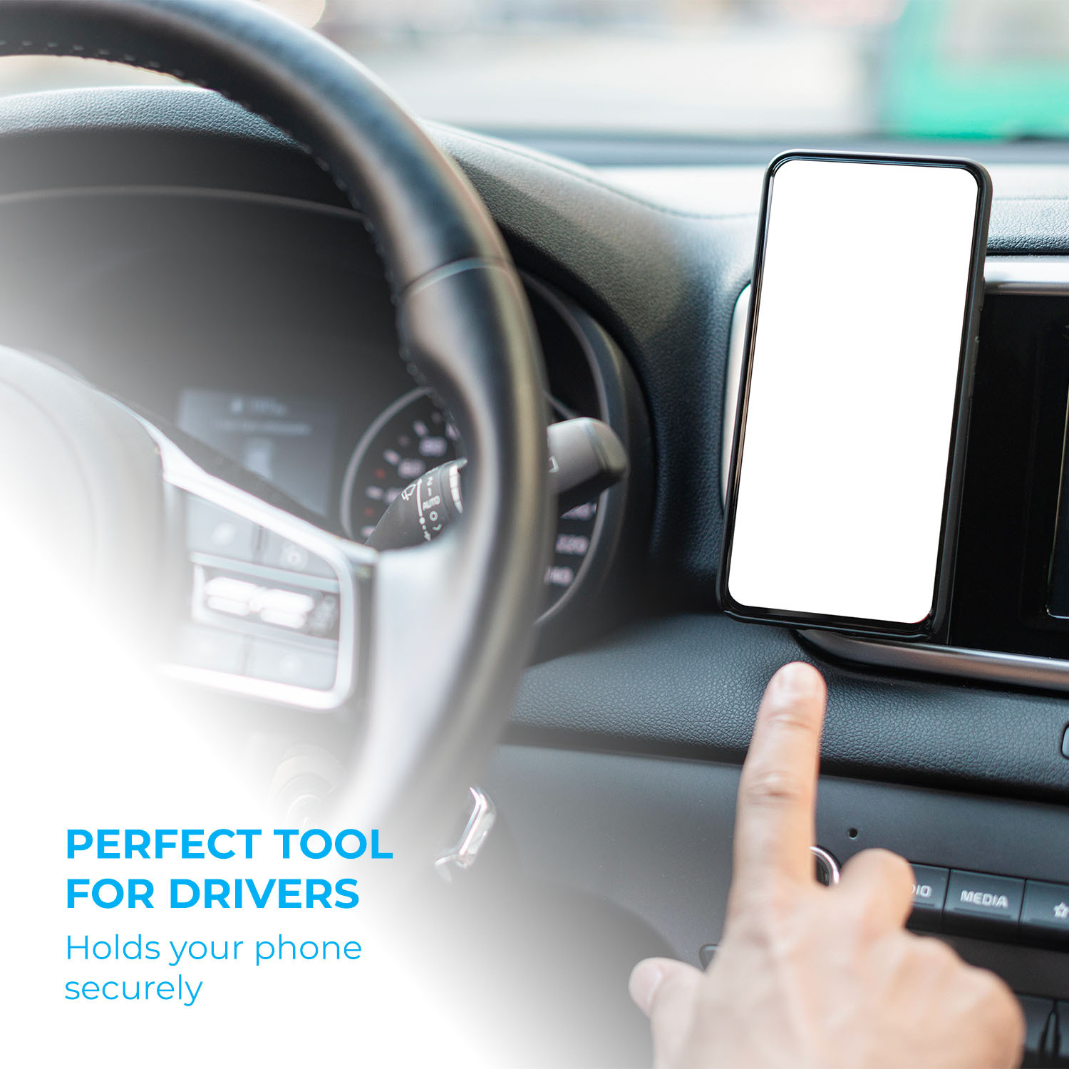 Simply Auto Anti Slip Gel Pad Phone Holder - Clear Image 3