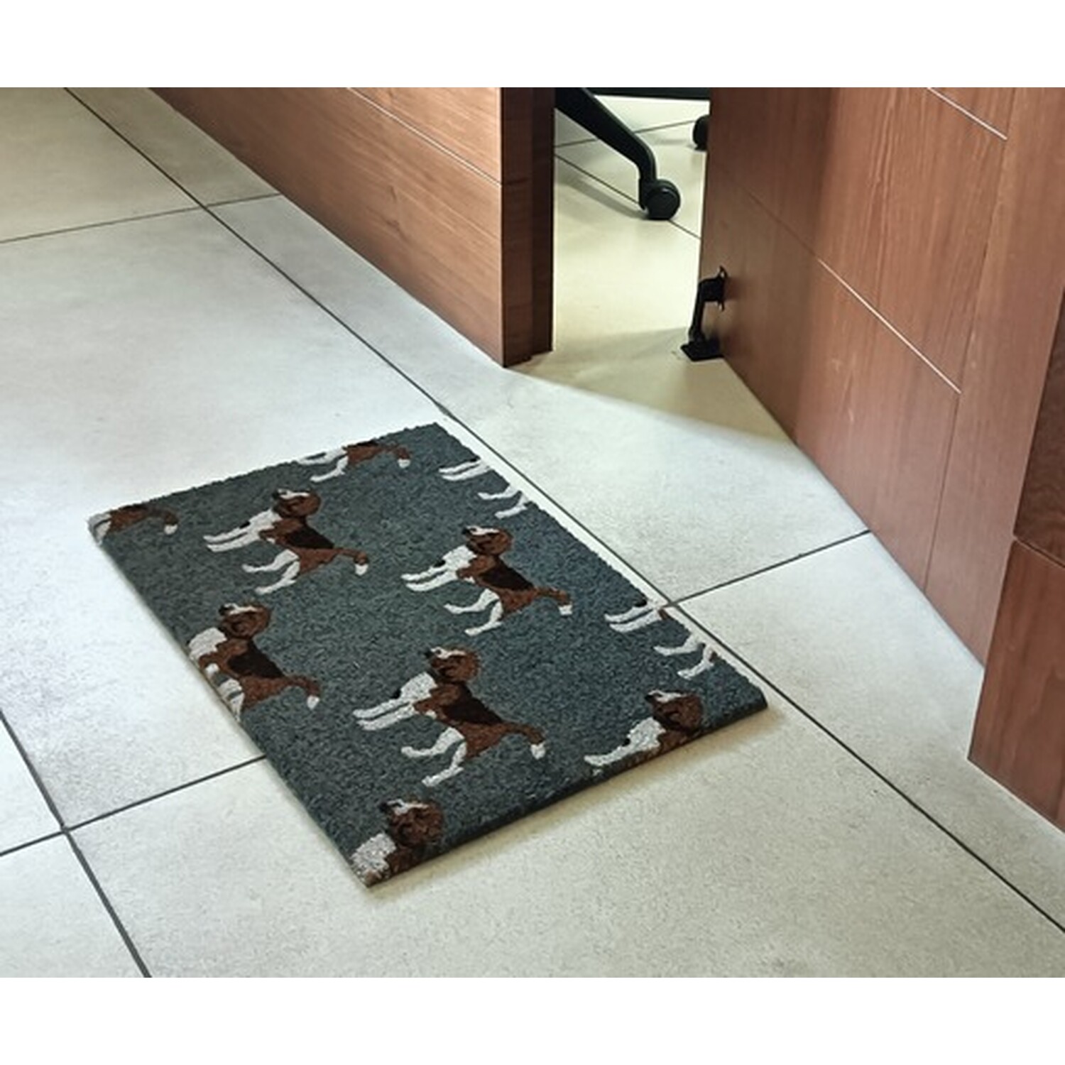 Grey Tufted Coir Doormat 40 x 60cm Image 3