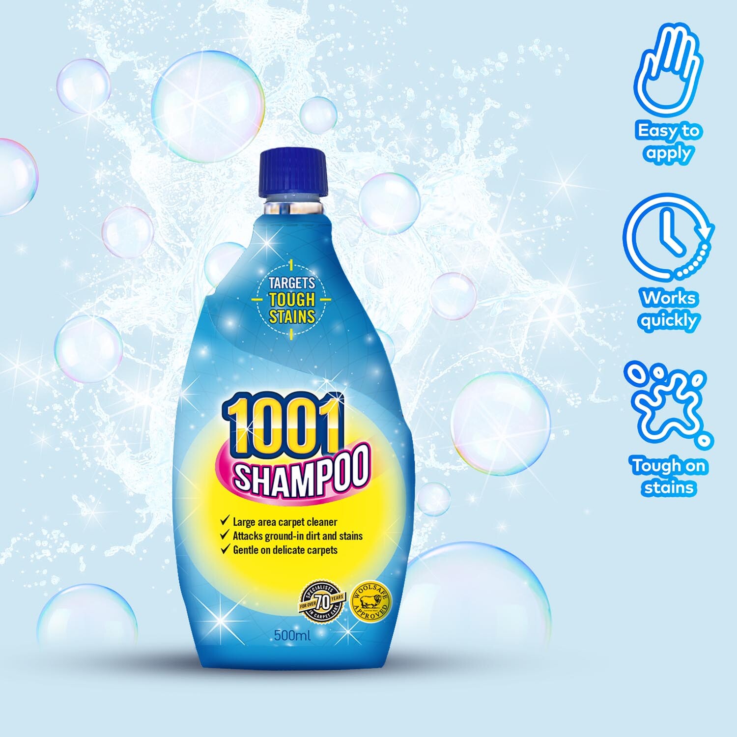 1001 Carpet Shampoo 500ml Image 2