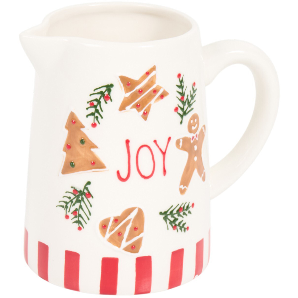 Festive Stone Gingerbread Jug Image 3