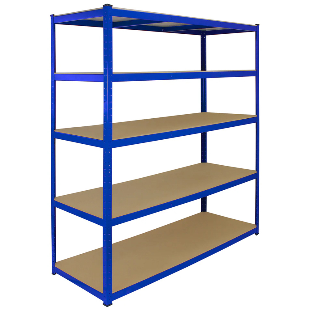 Monster Shop Racking T-Rax Extra Wide Storage Shelves Blue 160cm 10 Pack Image 2