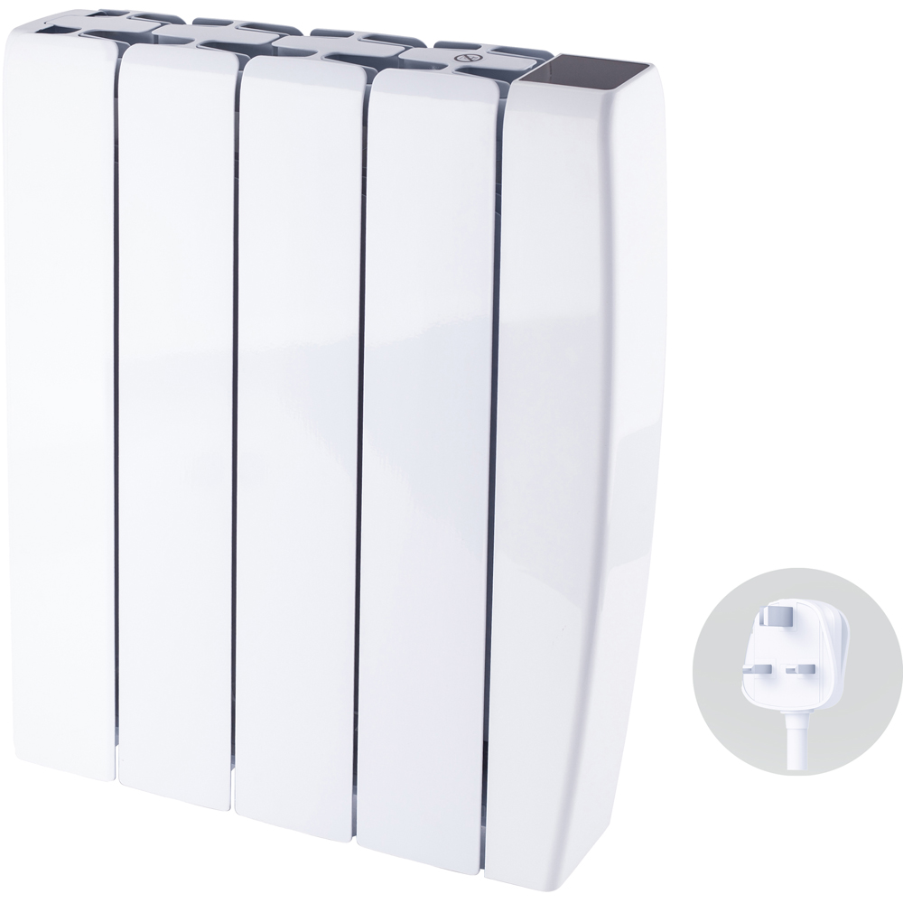 TCP Smart White Ceramic Wall-Mounted Electric Panel Radiator 1000W Image 2