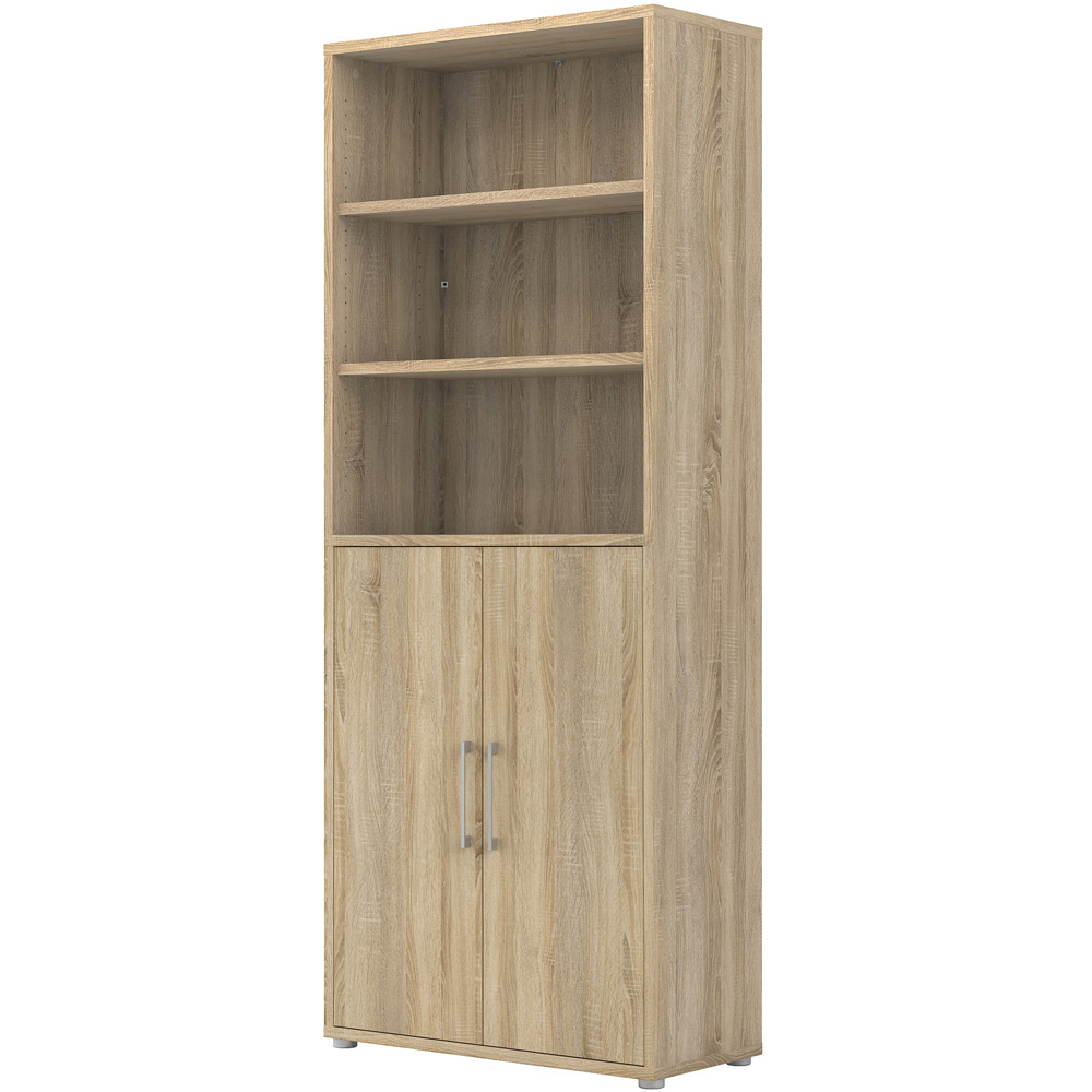 Furniture To Go Prima Oak 2 Door 3 Shelf Bookcase Image 3