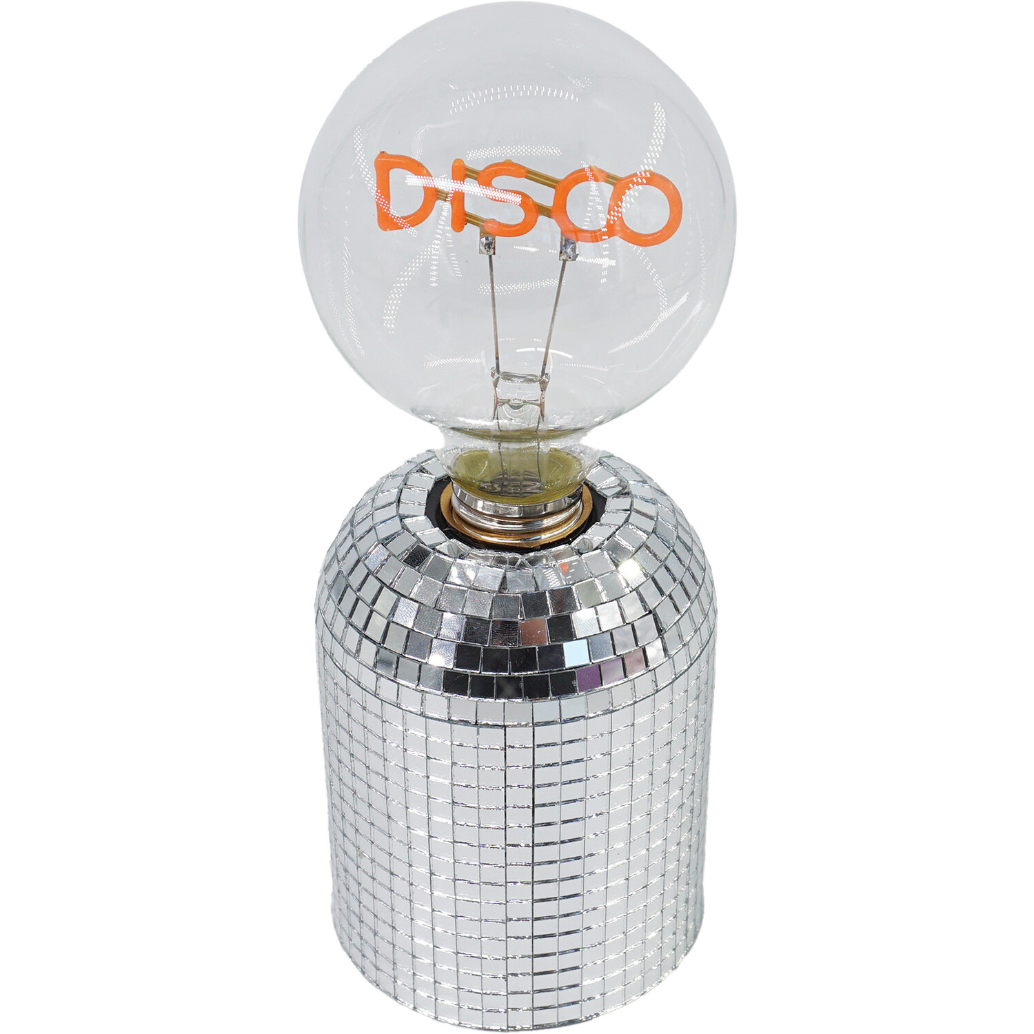 Disco Bulb Battery Operated Light	 - Silver Image 4