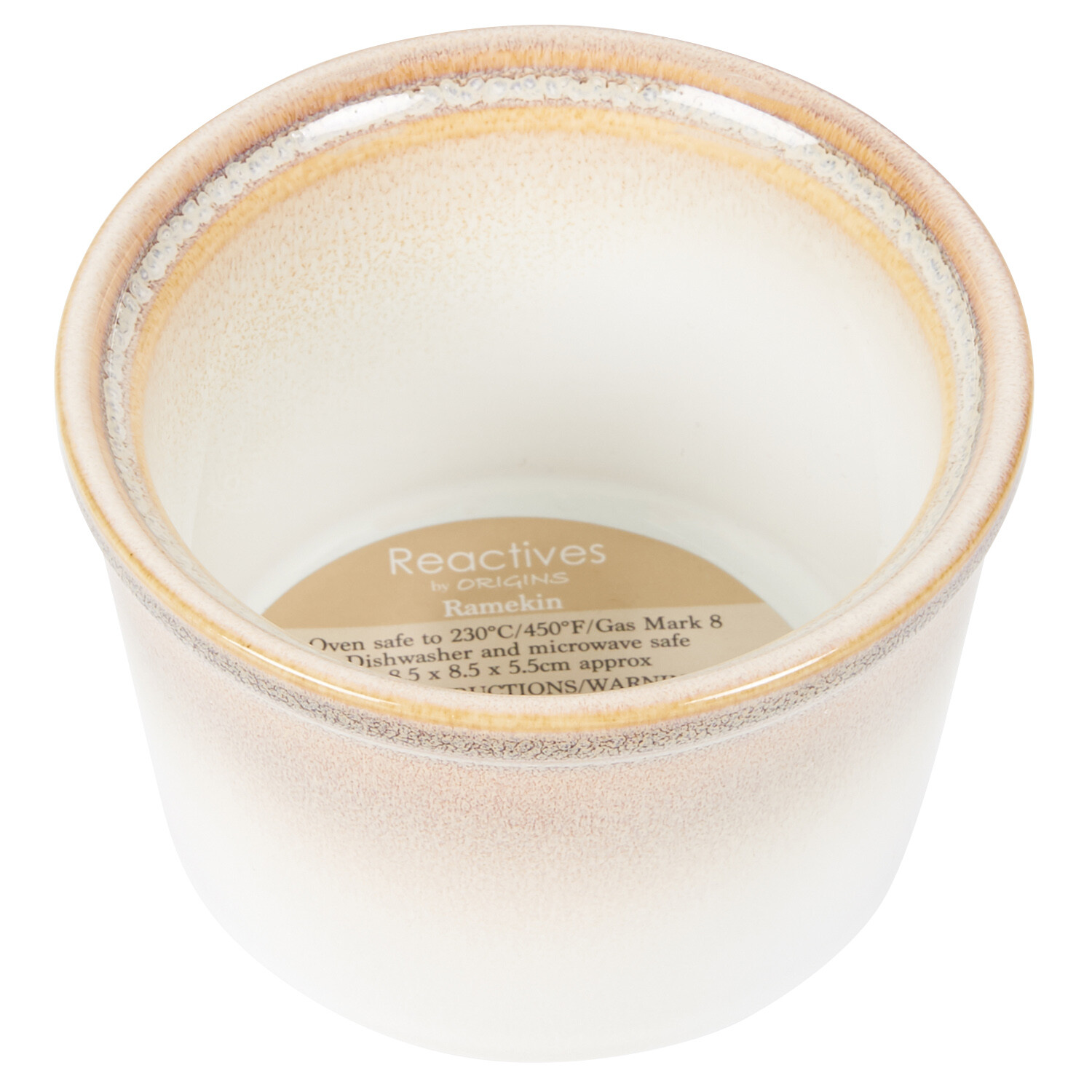 Reactive Glaze Ramekin - Stone Image 3