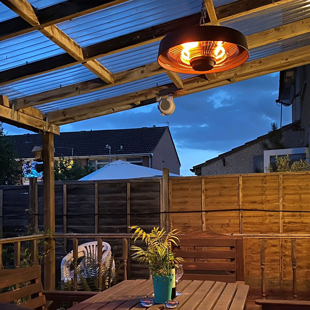 Sahara Hanging Patio Electric Heater with Remote Control 2000W Image 5