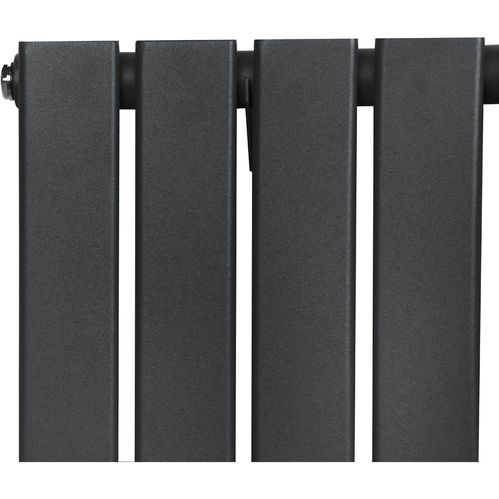 MonsterShop 2168 BTU Anthracite Grey Flat Single Column Radiator 600 x 700mm Image 4