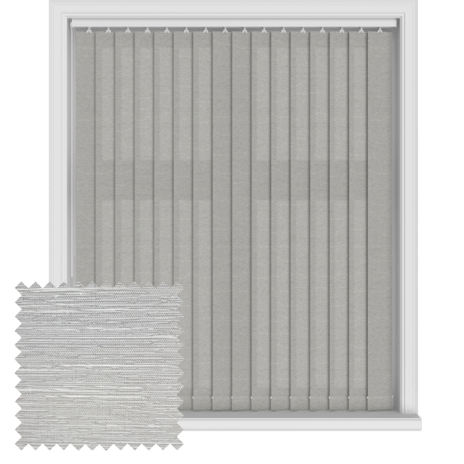Vertical Blind Grey 1.22 x 2.29m Image 2