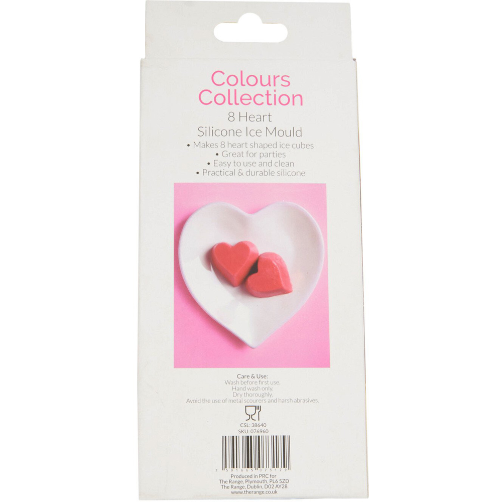 Heart Ice Cube Silicone Mould - Pink Image 4