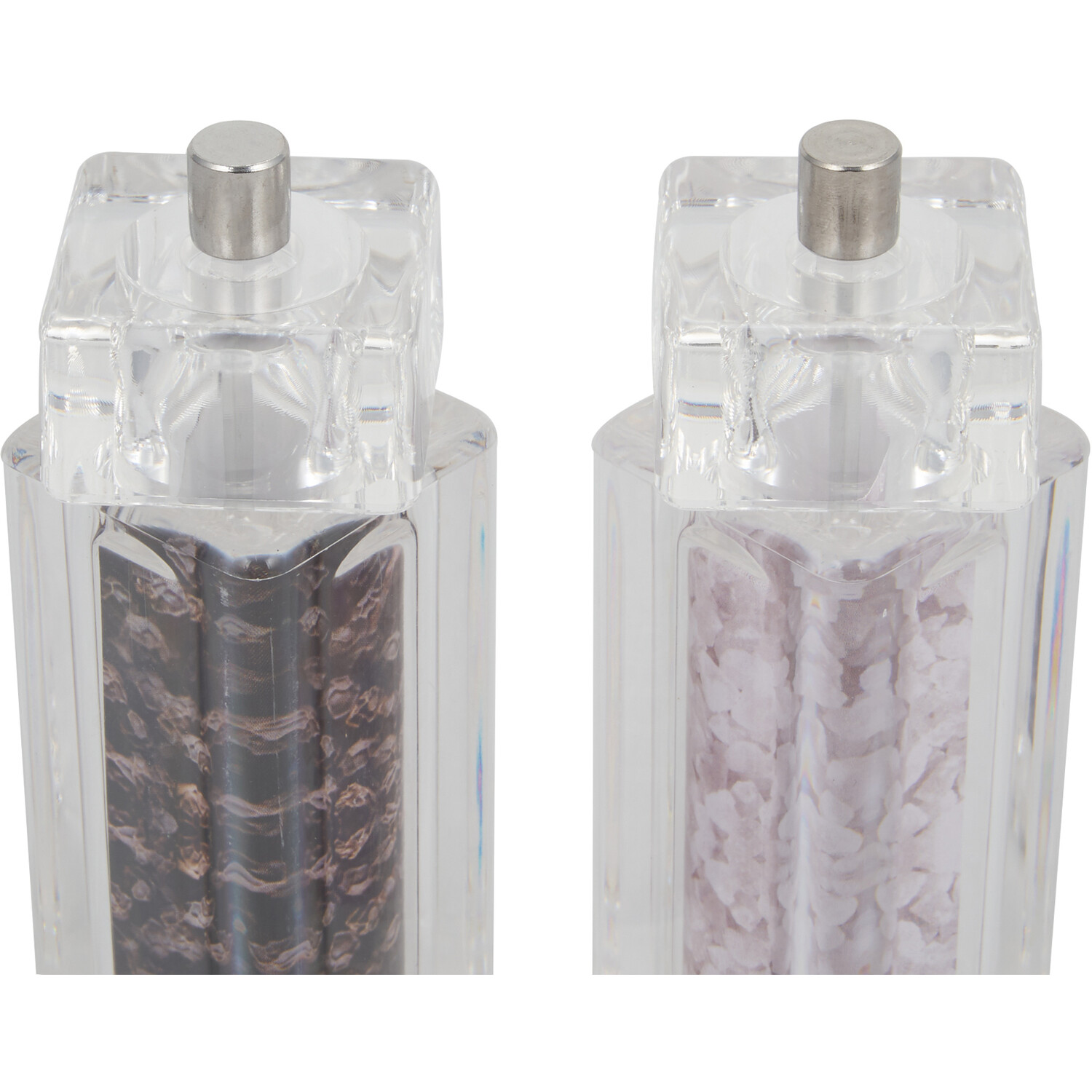 Set of 2 Stockholm Square Salt and Pepper Mills - Clear Image 3