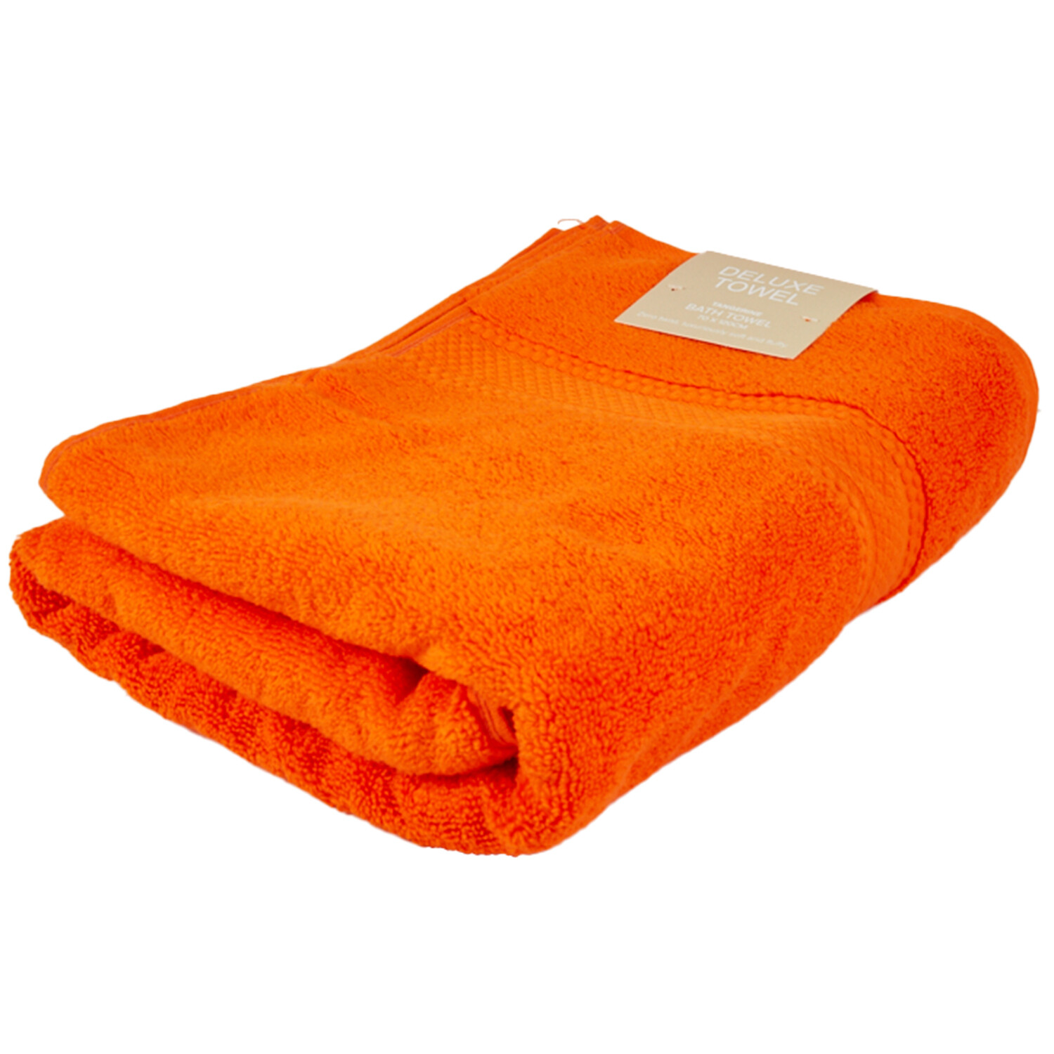 Deluxe Bath Towel - Tangerine Image 2