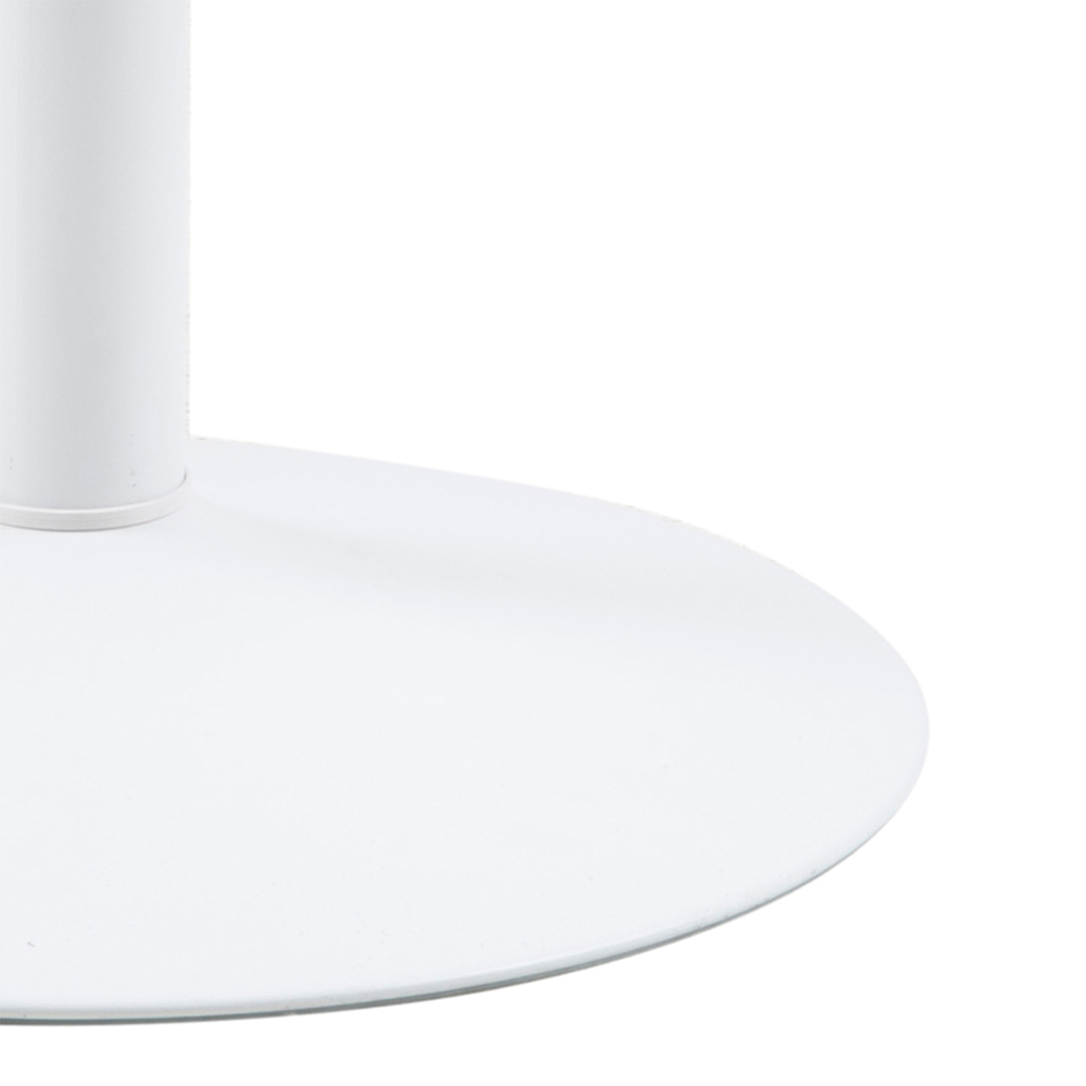 Furniture To Go Ibiza 4 Seater Round Dining Table with White Top and White Base Image 6