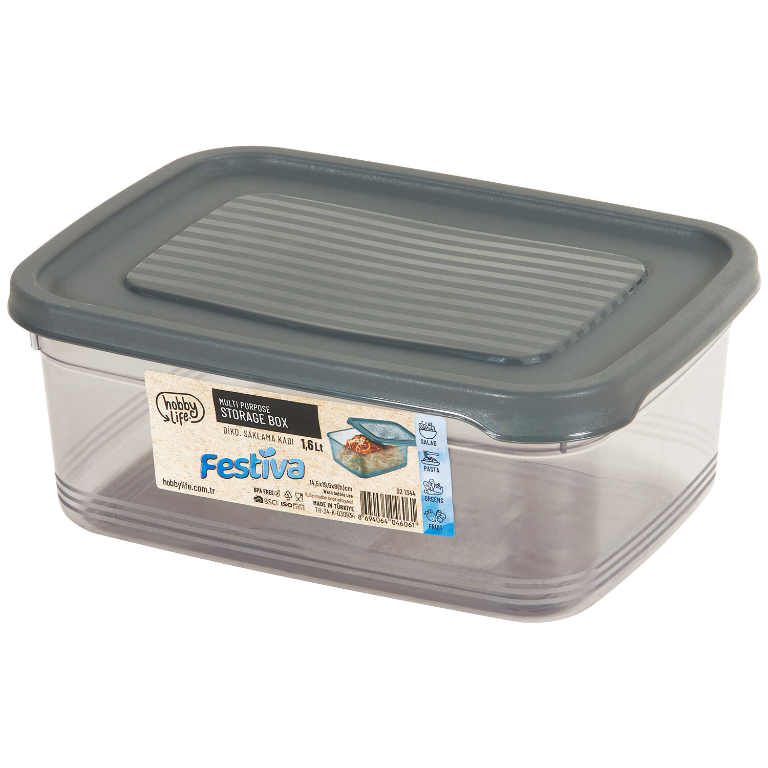 Storage Box Black - Black / 1.6l Image 3