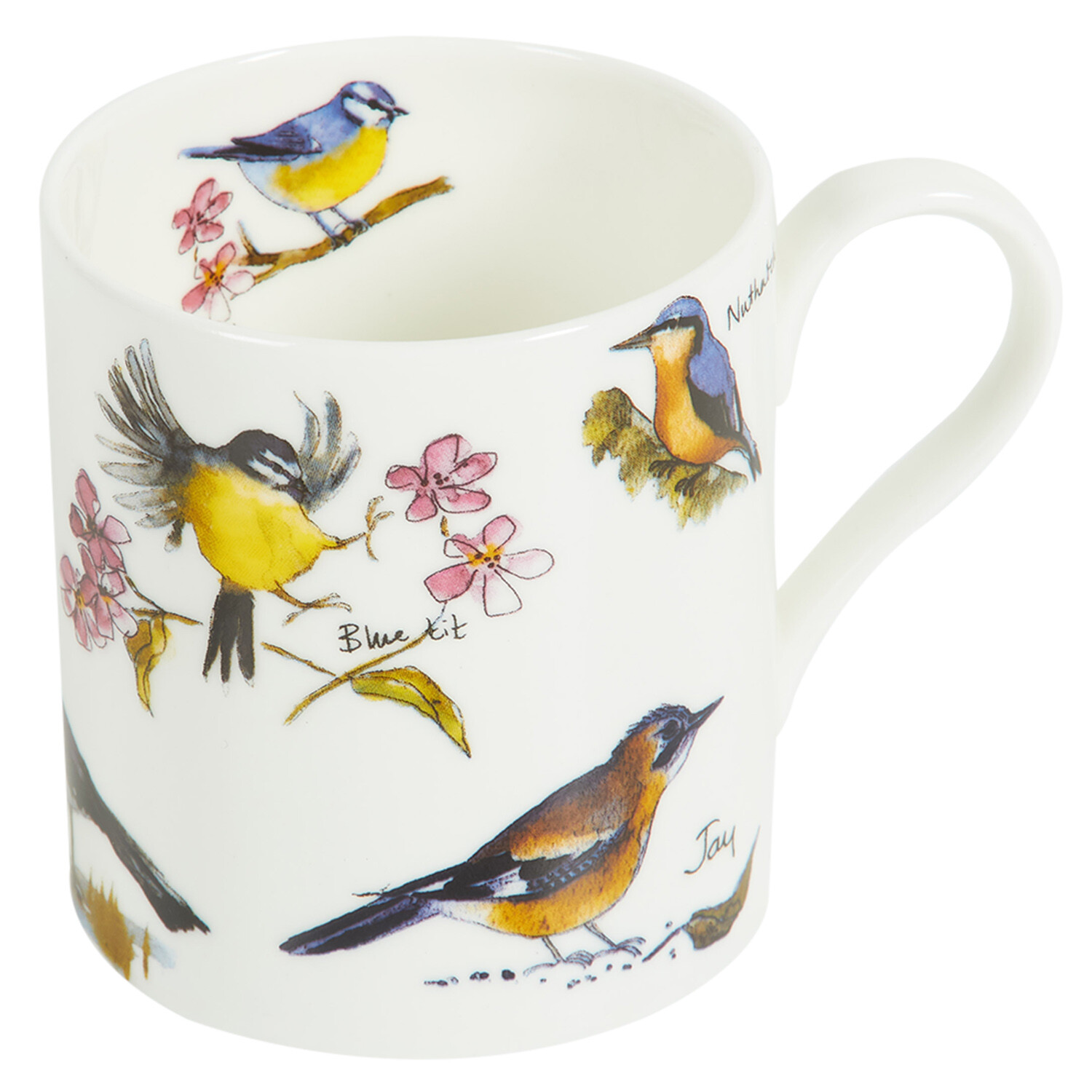 Fine Bone China Balmoral Birds Mug - White Image 3