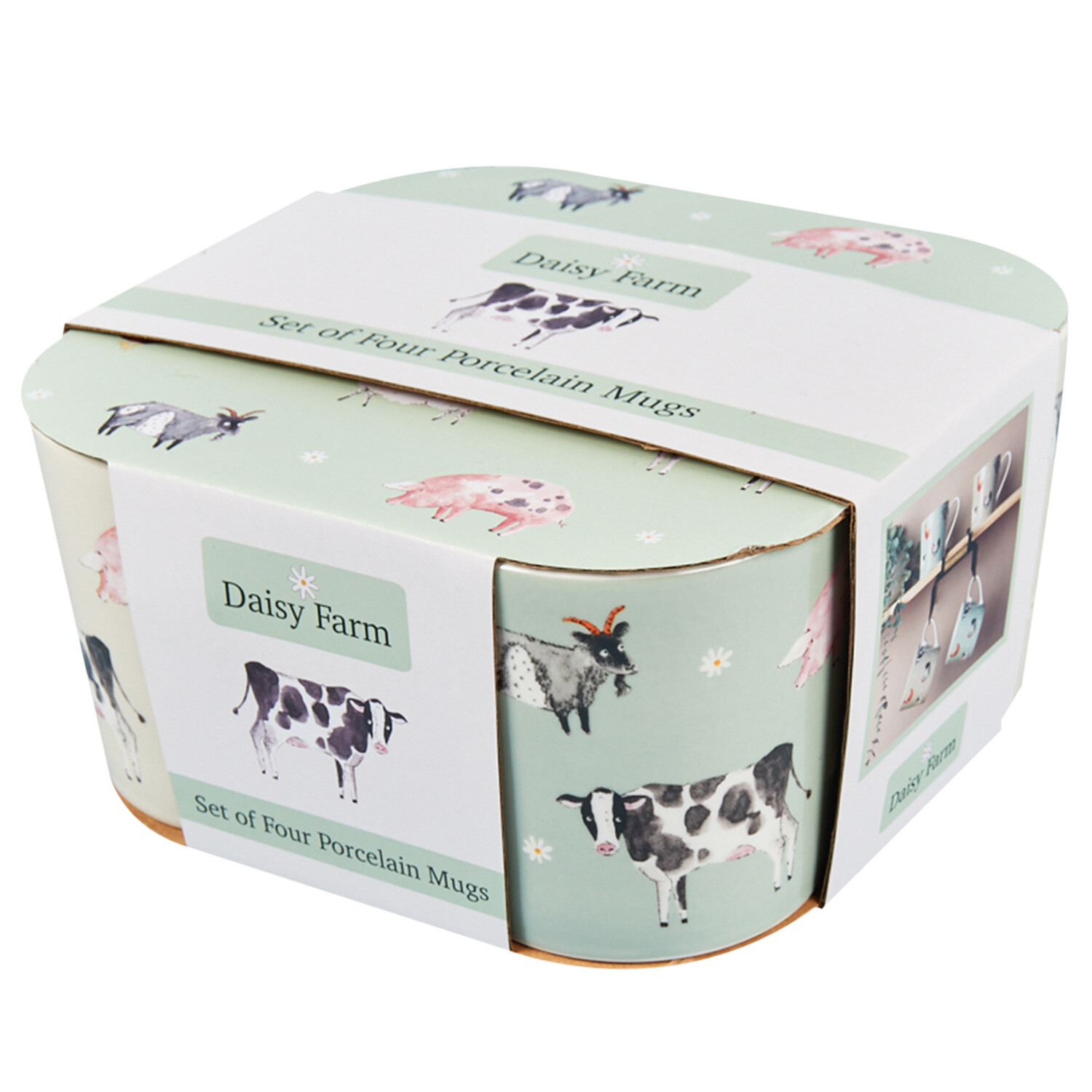 Pack of 4 Daisy Farm Boston Mug Image 2