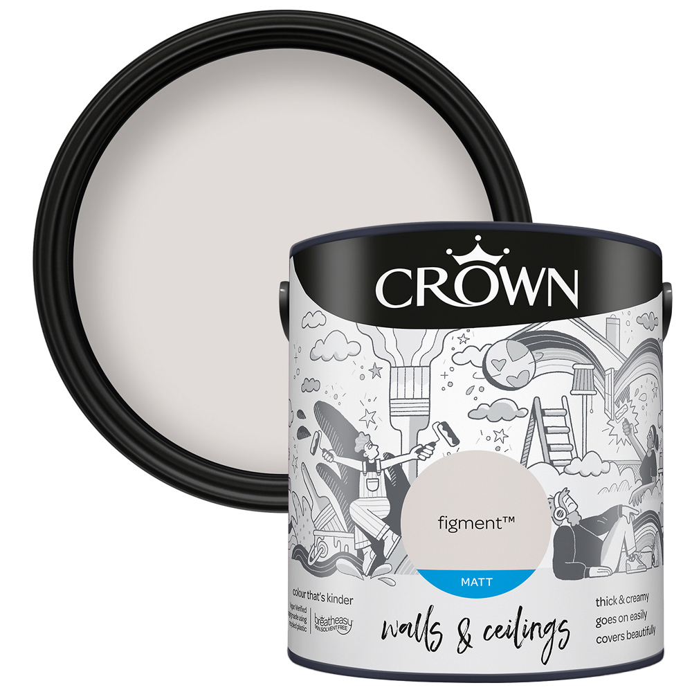 Crown Walls & Ceilings Figment Matt Emulsion Paint 2.5L Image 1