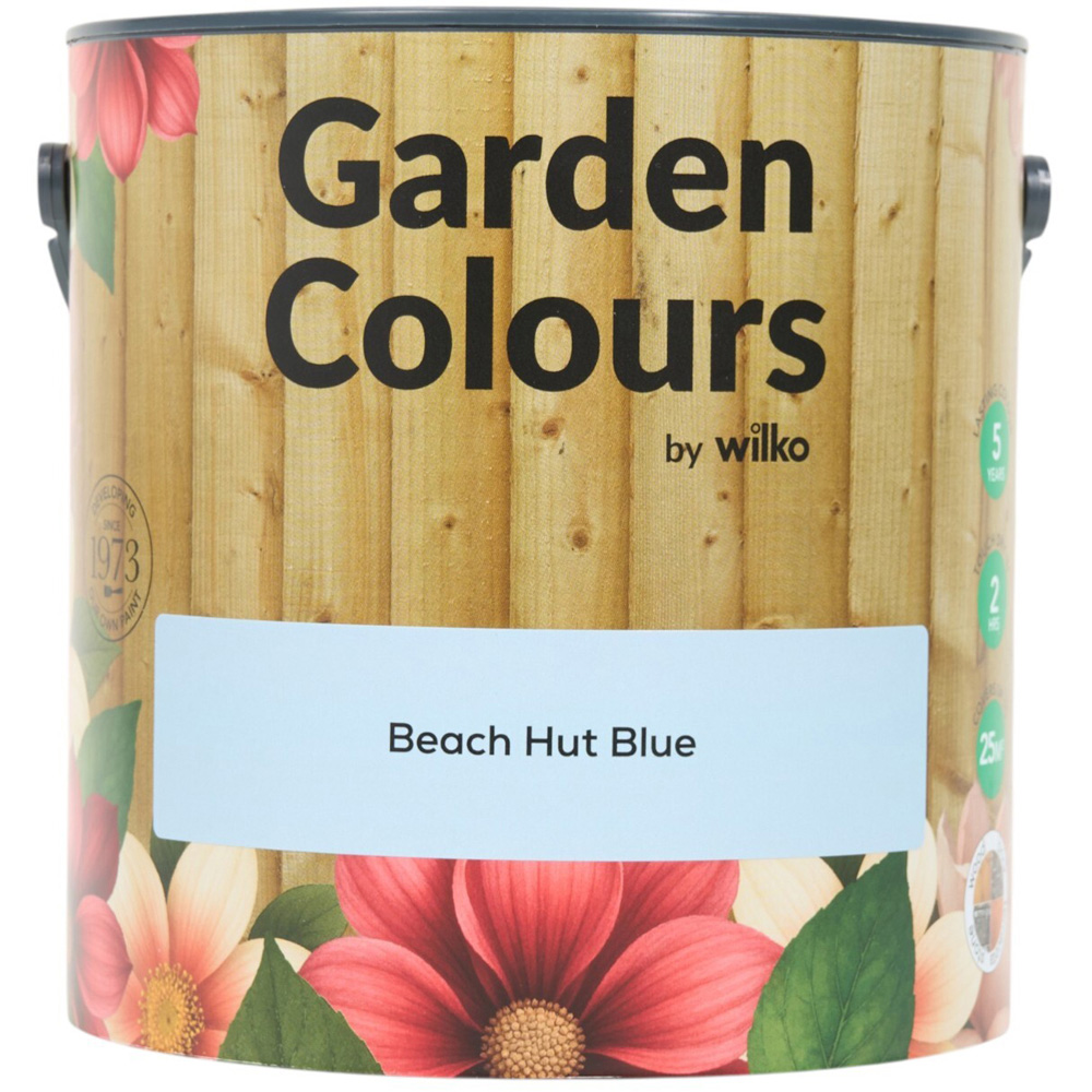 Wilko Garden Colours Beach Hut Blue Wood Paint 2.5L Image 10