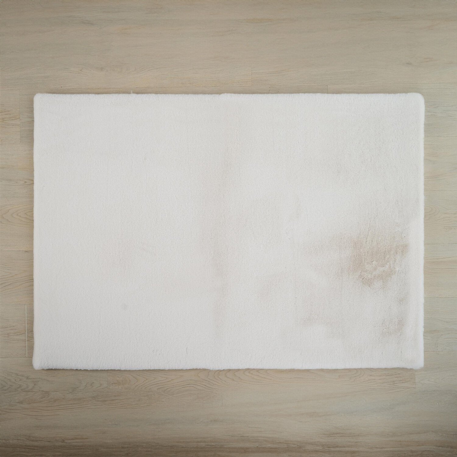 Lux Rabbit Faux Fur Rug - Cloud Image 3