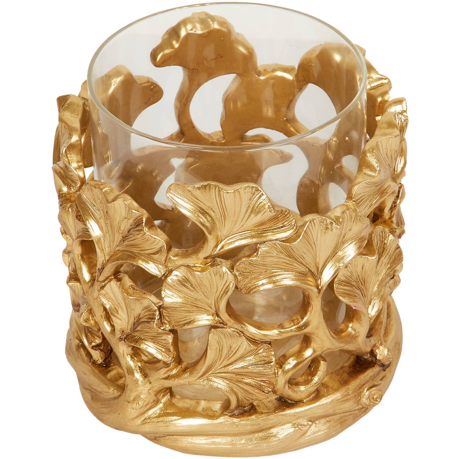 Ginko Leaf Candle Holder Image 2