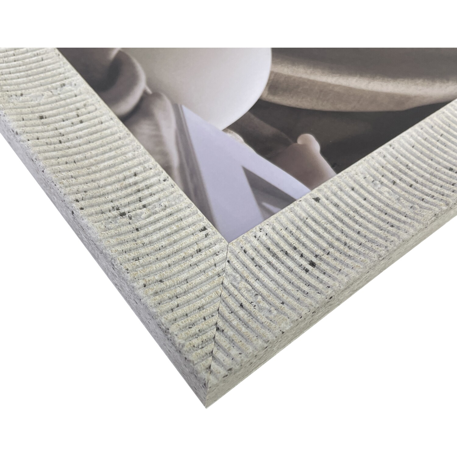 Avebury Stone Effect Photo Frame Neutral 8x6in Image 3