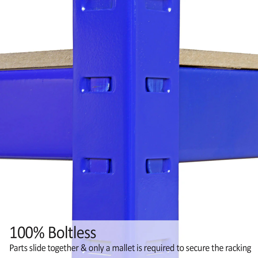Monster Shop T-RAX Blue Metal Racking Units 180 x 120 x 45cm 3 Pack Image 6
