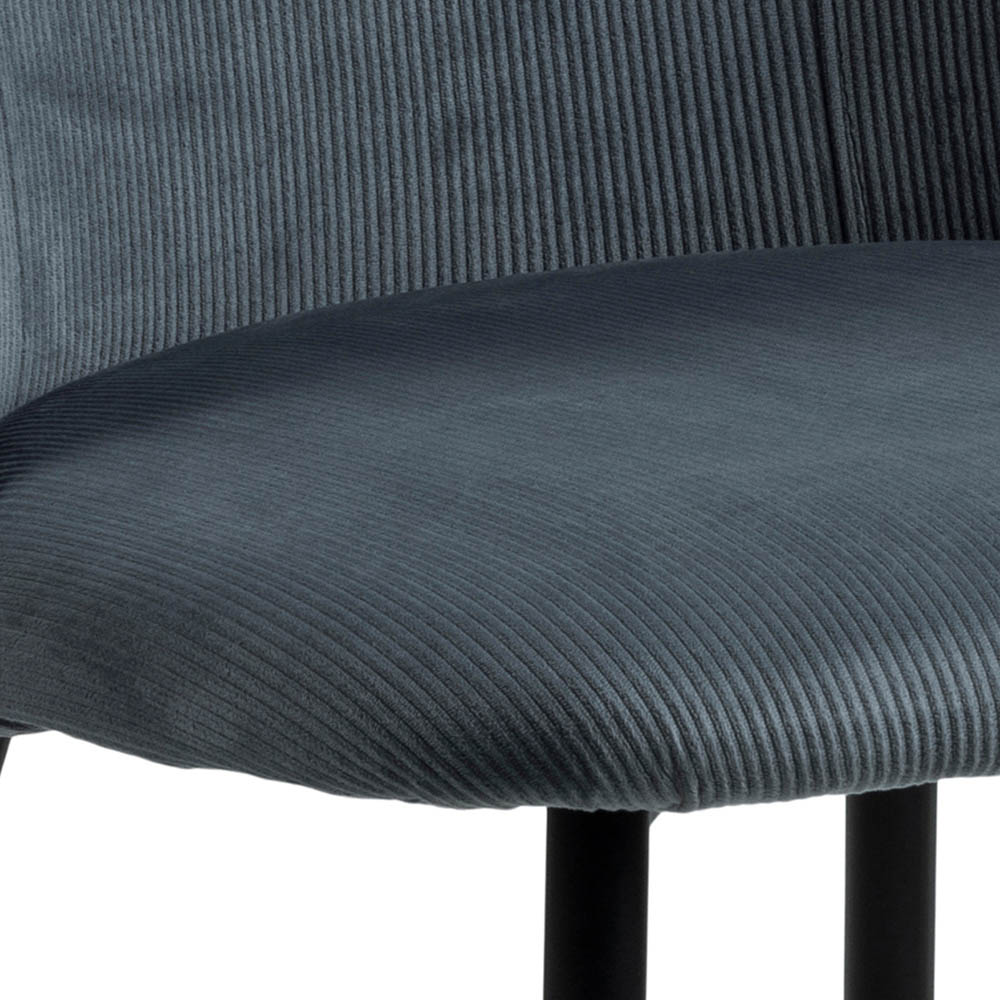 Furniture To Go Ines Corduroy Grey Dining Chair Set of 4 Image 6