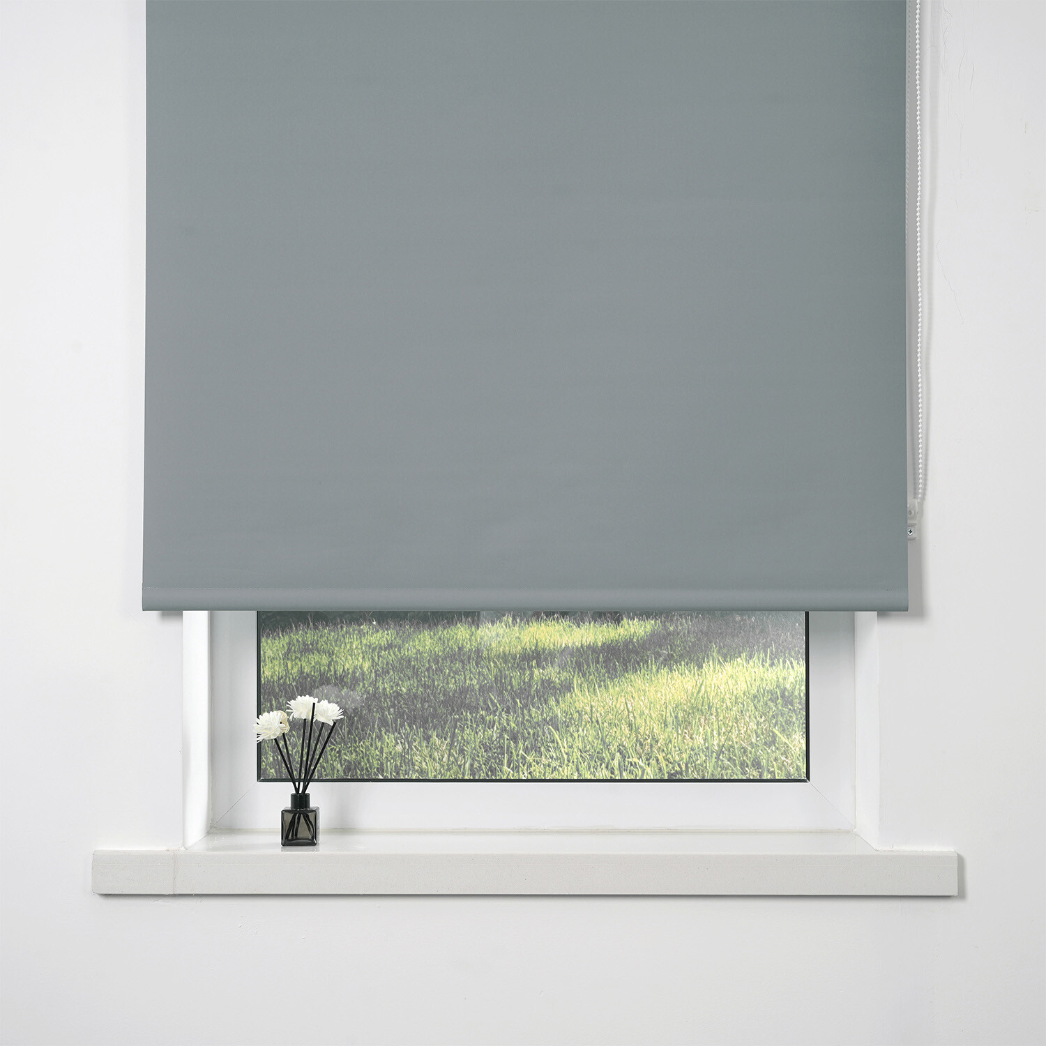 Plain Blackout Blinds - Chelsea Grey / 120cm Image 2