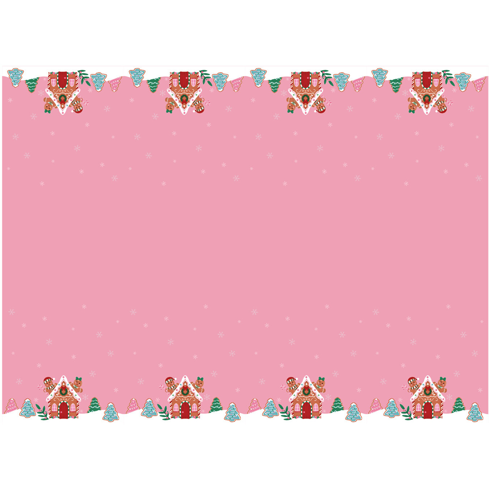 Gingerbread Reusable Table Cover - Pink Image 3
